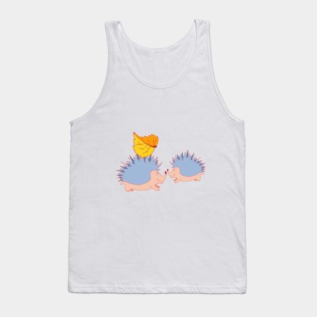 hedgehog Tank Top by lisenok